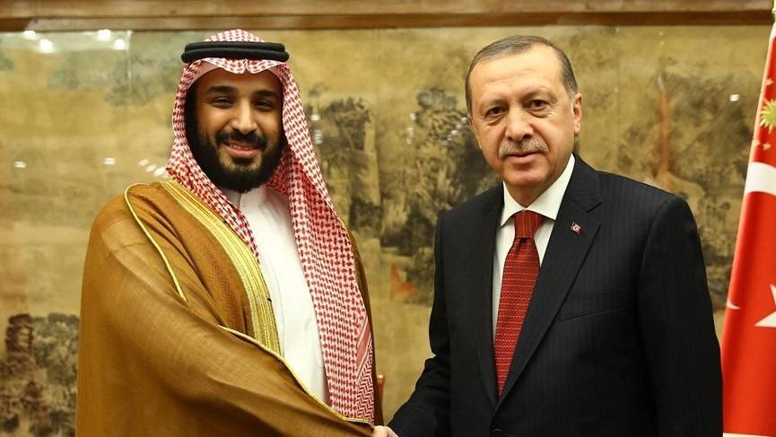 Mohammed bin Salman and Recep Tayyip Erdogan