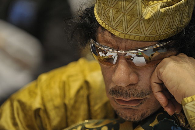 Muammar Qaddafi (Wikimedia Commons)