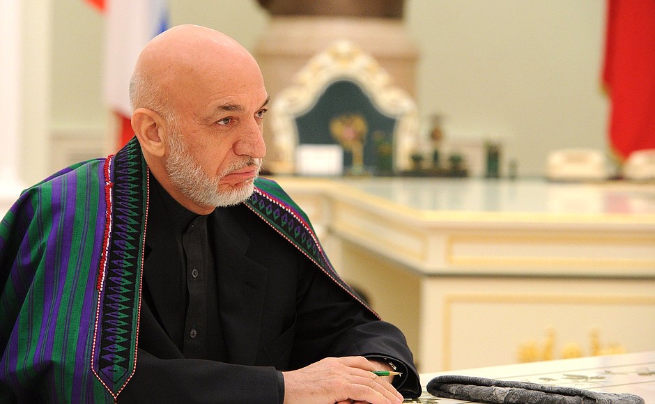Hamid Karzai in Moscow