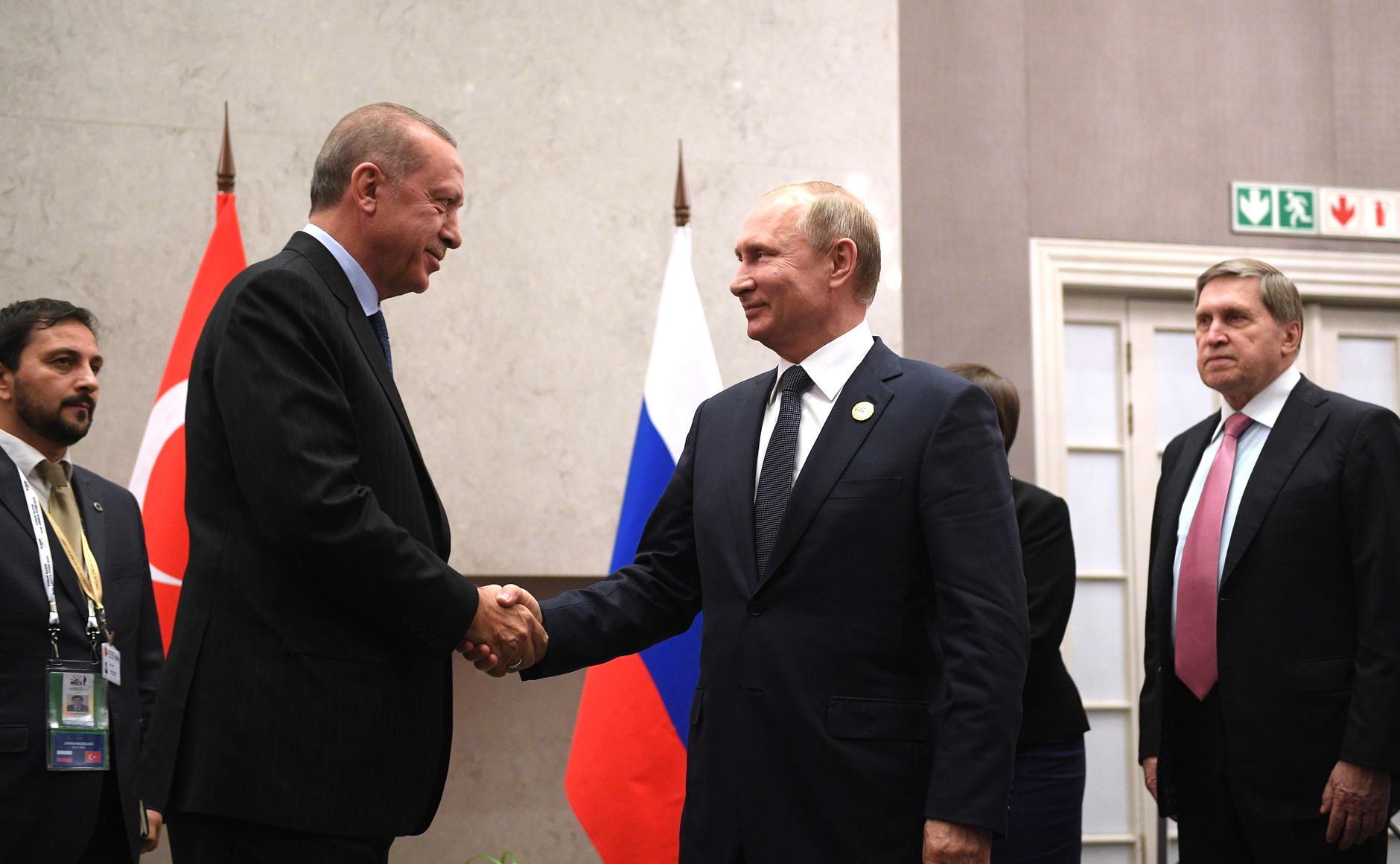 Recep Tayyip Erdogan and Vladimir Putin (Wikimedia Commons)