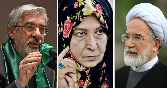 Risultato immagini per karroubi mousavi"